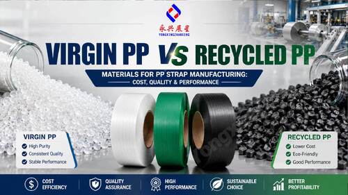 Virgin PP vs Recycled PP for PP Strap Manufacturing | Yongxing Zhanxing