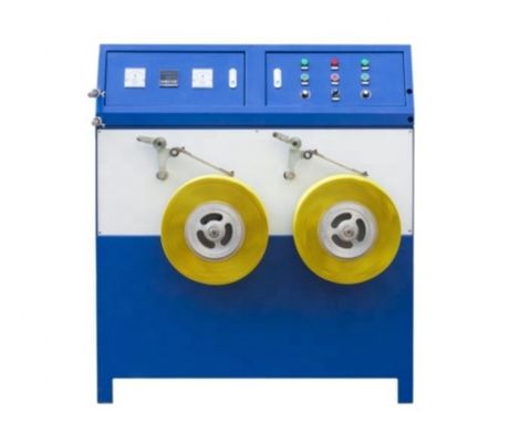 Good price Semi Automatic PP Packing Strapping Band Winding Machine Double Station Strap Winder online
