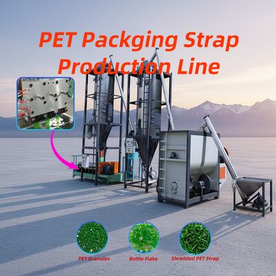 Good price PET Strap Making Machine Featuring Complete Production Line from Pre drying to Winding with Traction Stretching and Embossing Steps online