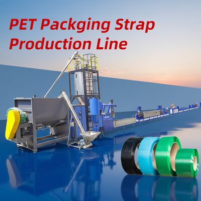Good price Single Screw PET Strap Production Line with 38CrMoALA Screw Material, 250-500 KG/H Capacity, and Customizable Embossing Patterns online