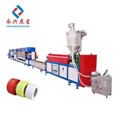 좋은 가격 단축 스크류 고정밀 PP 밴드 생산 라인 플라스틱 압출기 ISO9001/2015 치수 L30*W1.5*H3.5M 온라인