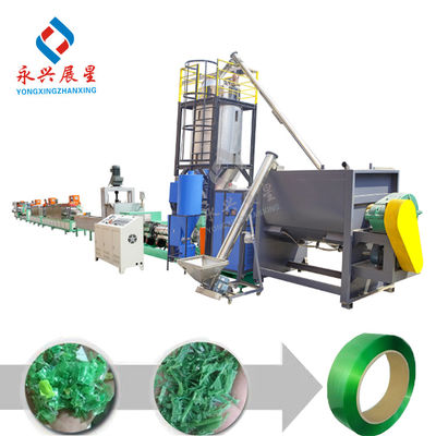 Good price 9mm High-accuracy Automatic PET Strap Making Machine Single Screw Tape Strapping Machine online