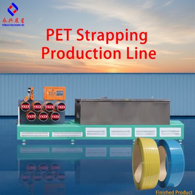 Good price 9mm High-accuracy Automatic PET Strap Making Machine for Lighter Weight PET Strap Production Line online