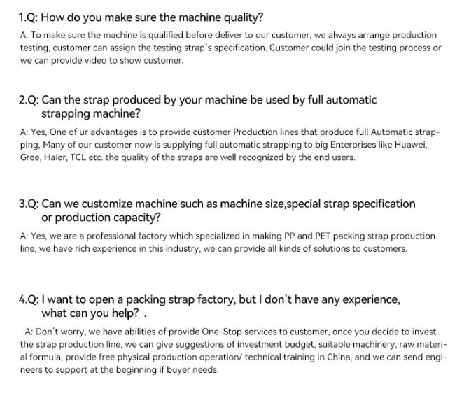 20000kg Polypropylene Strapping Belt Extrusion PP Strap Band Making Machine Production Line 20